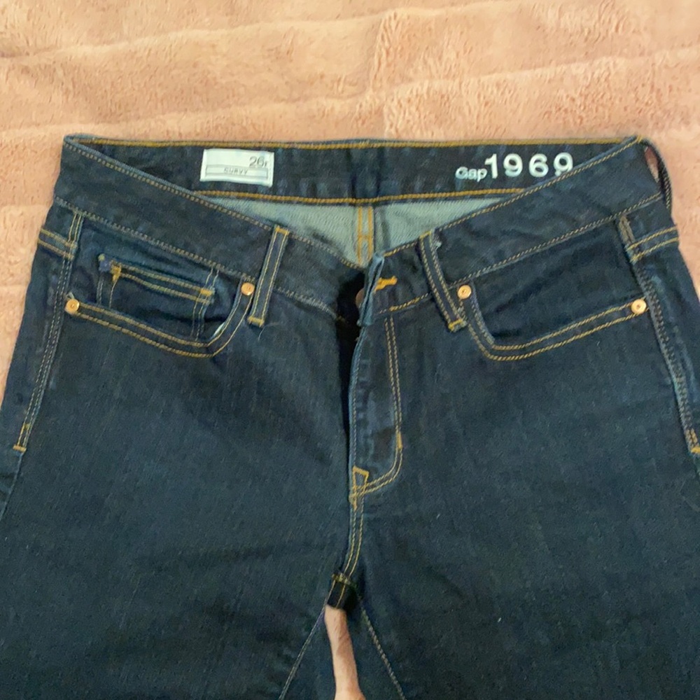 Gap Dark wash, curvy boot cut jeans
